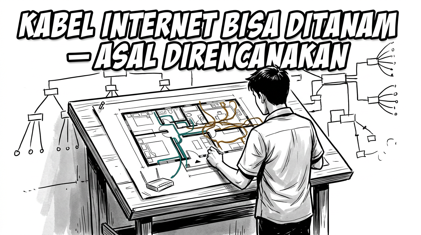 Kabel Internet di Rumah Bisa Ditanam — Asal Direncanakan Sejak Awal